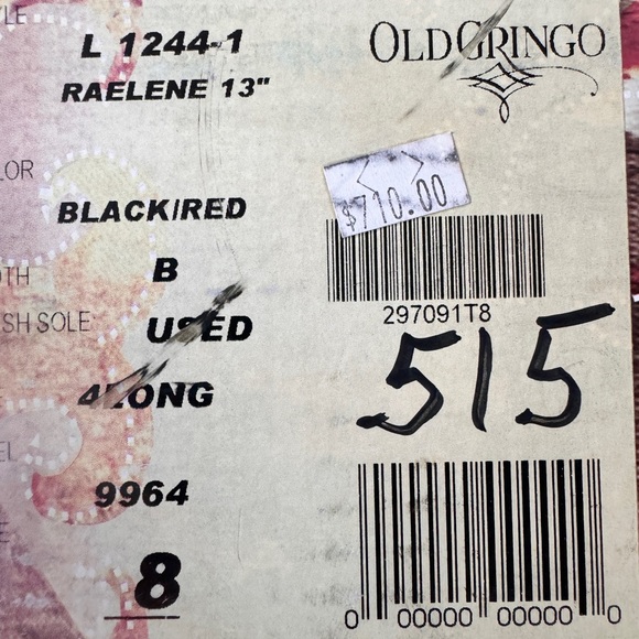 Old Gringo Studded Cowboy Boots 8 - Picture 6 of 13